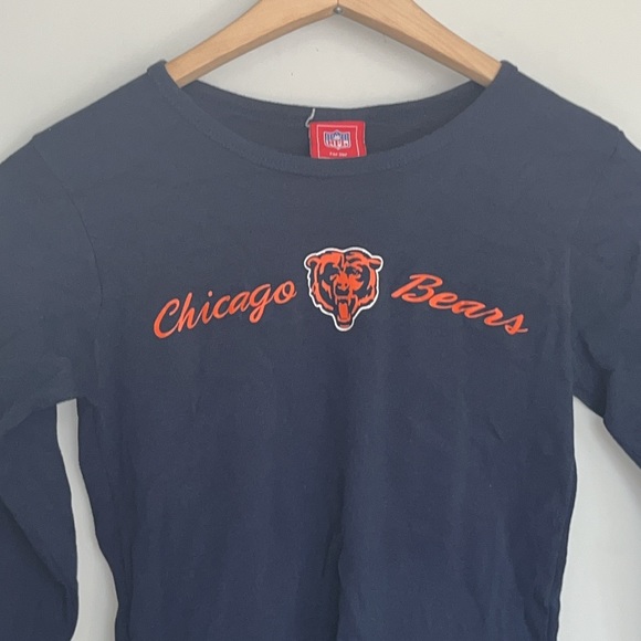 Chicago Bears NFL For Her Long Sleeve Graphic Screen Printed Shirt - Picture 1 of 4